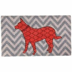 Côté Table Paillasson chien 73x43cm Couleur Rouge