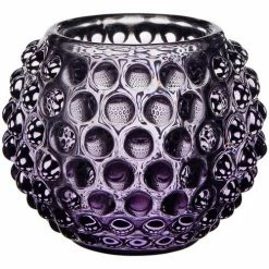 Côté Table Photophore cristal pointe de Diamant violet 5x6 cm Couleur Violet