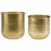 Côté Table Set 2 caches pots fleurs Padma 20x30cm Couleur Doré