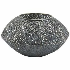 Côté Table Photophore Ornalise fer gris 19x10cm Couleur Gris