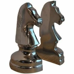 Côté Table Serre Livres cheval chromé 11x6x20cm Couleur Chrome