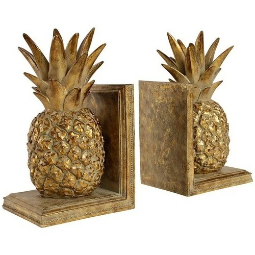 Côté Table Serre livres ananas doré 15x12x26cm Couleur Doré 1 Côté Table Serre livres ananas doré 15x12x26cm Couleur Doré