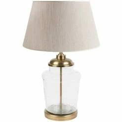 Côté Table Lampe verre doré 62x46cm Couleur Transparent