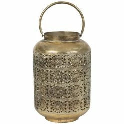 Côté Table Grande lanterne métal doré Pheses 25x38cm Couleur Doré