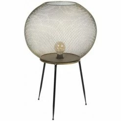 Côté Table Lampe Tahra noir doré 49x75cm Couleur Noir et doré