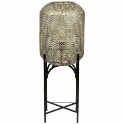 Côté Table Lampe haute abat jour doré 32x83cm Couleur Doré