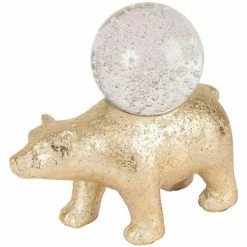 Côté Table Ours Sanaga doré 22.5x12xh23cm Couleur Doré