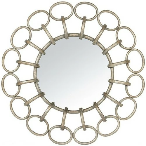 Côté Table Miroir à maillons dorés 82cm Couleur Doré 1 Côté Table Miroir à maillons dorés 82cm Couleur Doré