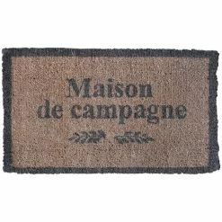Côté Table Paillasson Maison de Campagne 73x43cm Couleur Marron