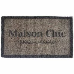 Côté Table Paillasson Maison Chic gris 73x43cm Couleur Gris