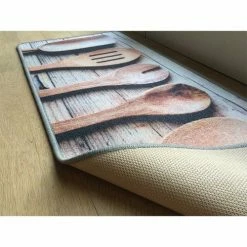 Casâme Tapis de cuisine motif Cuillères en bois Couleur Marron -Côté Table Soldes Boutique 22315361 500 C
