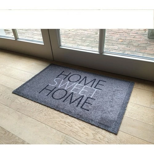 Casâme Tapis d'entrée "Home Sweet Home" - 80 x 50 cm Couleur Gris 2 Casâme Tapis d'entrée "Home Sweet Home" - 80 x 50 cm Couleur Gris – Image 2