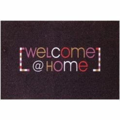 Casâme Tapis d'entrée motif Welcome@home 50x80cm Couleur Gris