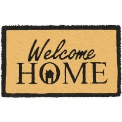 Casâme Paillasson marron motif Welcome Home Couleur Marron