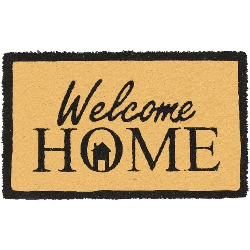 Casâme Paillasson marron motif Welcome Home Couleur Marron 1 Casâme Paillasson marron motif Welcome Home Couleur Marron