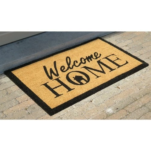 Casâme Paillasson marron motif Welcome Home Couleur Marron 2 Casâme Paillasson marron motif Welcome Home Couleur Marron – Image 2