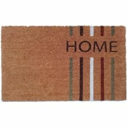 Casâme Paillasson Home traits colorés 45x75cm Couleur Marron
