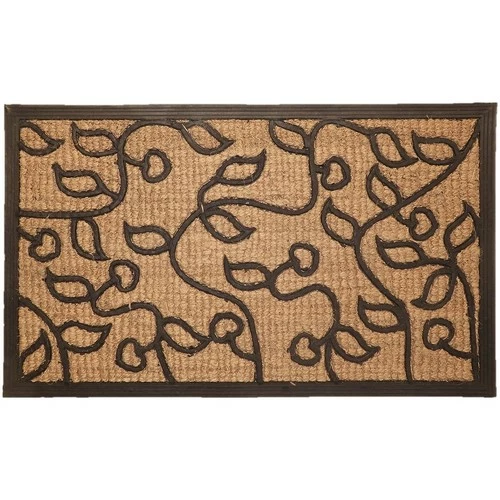 Casâme Paillasson rectangulaire feuillage 45x75cm Couleur Noir 1 Casâme Paillasson rectangulaire feuillage 45x75cm Couleur Noir