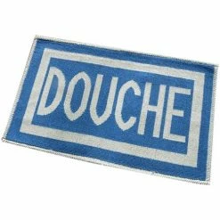 Casâme Tapis salle de bain imprimé Douche 50 x 80cm Couleur Bleu