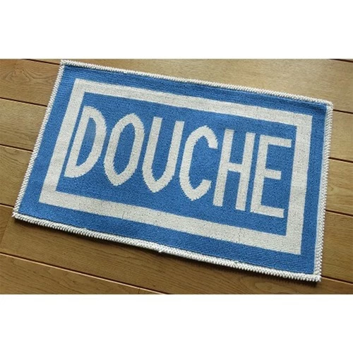 Casâme Tapis salle de bain imprimé Douche 50 x 80cm Couleur Bleu 2 Casâme Tapis salle de bain imprimé Douche 50 x 80cm Couleur Bleu – Image 2