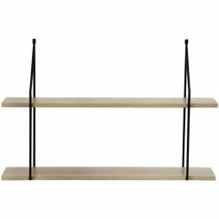 Casâme Étagère Murale 2 Niveaux décor Bois L60 cm Couleur Autres 5 Casâme Étagère Murale 2 Niveaux décor Bois L60 cm Couleur Autres -Côté Table Soldes Boutique 22475462 500 C