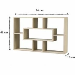 Casâme Étagère Murale Flottante 7 Niches Décor Bois - L76 x H48cm Couleur Autres 5 Casâme Étagère Murale Flottante 7 Niches Décor Bois - L76 x H48cm Couleur Autres -Côté Table Soldes Boutique 22475463 500 C