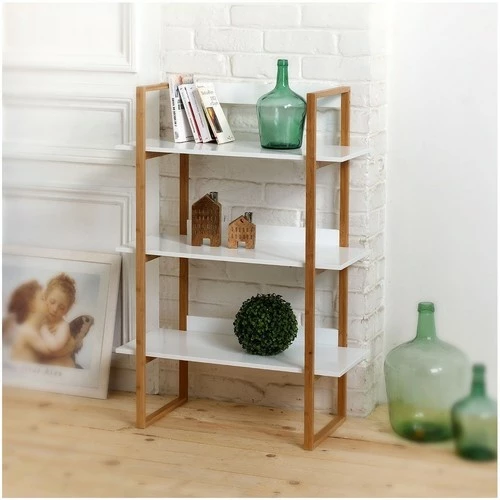 Casâme Etagère bambou 3 niveaux - Blanche Couleur Blanc 3 Casâme Etagère bambou 3 niveaux - Blanche Couleur Blanc – Image 3