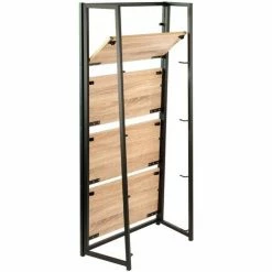 Casâme Étagère pliable 4 niveaux style industriel Couleur Noir 5 Casâme Étagère pliable 4 niveaux style industriel Couleur Noir -Côté Table Soldes Boutique 22763224 500 C