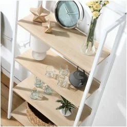 Casâme Étagère pliable 4 niveaux style industriel Couleur Blanc 5 Casâme Étagère pliable 4 niveaux style industriel Couleur Blanc -Côté Table Soldes Boutique 22763225 500 C