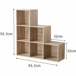 Casâme Meuble 6 Cases en Escalier Couleur Autres -Côté Table Soldes Boutique 22763234 500 C