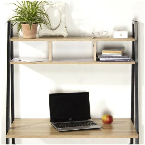 Casâme Bureau L84cm avec 2 étagères de rangement Couleur Autres 3 Casâme Bureau L84cm avec 2 étagères de rangement Couleur Autres – Image 3