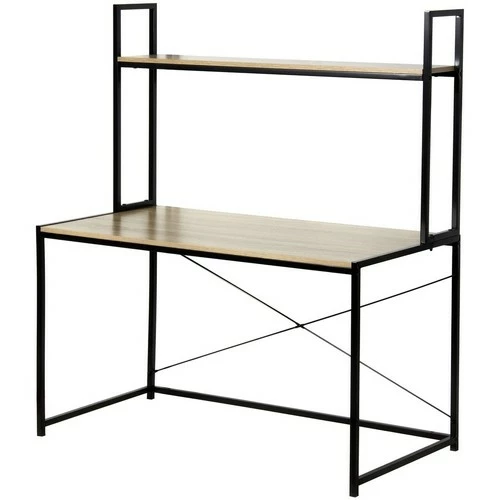 Casâme Bureau L120cm style industriel avec 1 étagère Couleur Autres 1 Casâme Bureau L120cm style industriel avec 1 étagère Couleur Autres