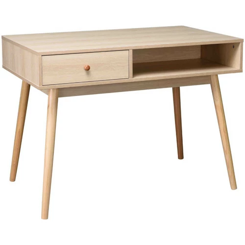 Casâme Bureau décor chêne 1 tiroir 1 case - profondeur 60cm Couleur Autres 3 Casâme Bureau décor chêne 1 tiroir 1 case - profondeur 60cm Couleur Autres – Image 3
