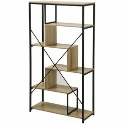 Casâme Bibliothèque avec étagères 6 niveaux H160 cm Couleur Autres