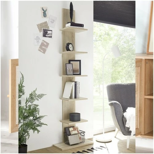 Casâme Etagère à Poser avec Socle et 5 Etagères Aspect Chêne - H180cm Couleur Autres 2 Casâme Etagère à Poser avec Socle et 5 Etagères Aspect Chêne - H180cm Couleur Autres – Image 2