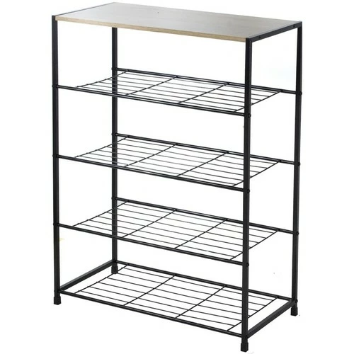 Casâme Etagère à chaussures 5 niveaux en métal noir Couleur Autres 1 Casâme Etagère à chaussures 5 niveaux en métal noir Couleur Autres