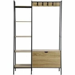 Casâme Penderie 5 Étagères avec coffre à chaussures et patères Couleur Autres
