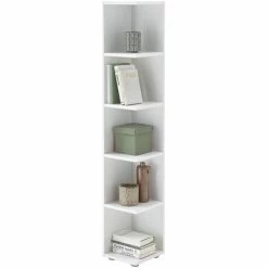 Casâme Etagère d'Angle 5 niveaux H142 cm Couleur Blanc 5 Casâme Etagère d'Angle 5 niveaux H142 cm Couleur Blanc -Côté Table Soldes Boutique 23417843 500 C