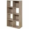 Casâme Bibliothèque 8 cases décor chêne - H124.2 cm Couleur Autres