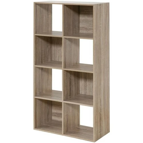 Casâme Bibliothèque 8 cases décor chêne - H124.2 cm Couleur Autres 1 Casâme Bibliothèque 8 cases décor chêne - H124.2 cm Couleur Autres