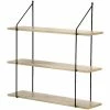 Casâme Étagère Murale 3 Niveaux décor Bois L60 cm Couleur Autres