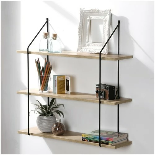 Casâme Étagère Murale 3 Niveaux décor Bois L60 cm Couleur Autres 2 Casâme Étagère Murale 3 Niveaux décor Bois L60 cm Couleur Autres – Image 2