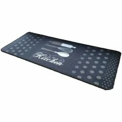 Casâme Tapis de cuisine gris motif Kitchen Couleur Gris